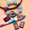 15 PCS Silicone Focal Beads for Pens Characters Veterans Theme Silicone Bead for Keychain Making Beads Bulk for Jewelry Making Bracelet Necklace Handmade Crafts